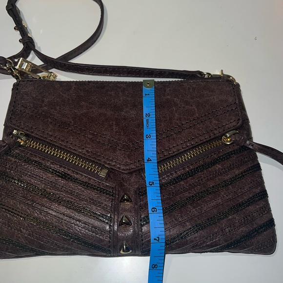 ‼️New Botkier New York Distressed Leather Brown Crossbody - Picture 10 of 10